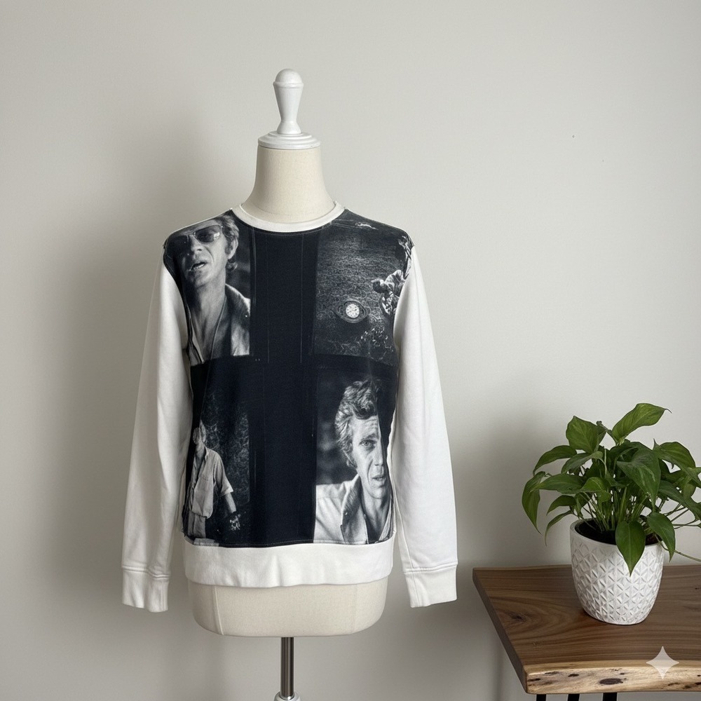 Limitato Steve McQueen Graphic Print Crew Neck Sweatshirt M‎ Grunge Streetwear